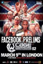 Watch Cage Warriors 52 Facebook Preliminary Fights 123movies