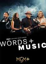 words + music tv poster